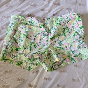 Lilly Pulitzer Queen of Green Shorts
